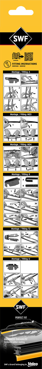 SWF SWF 116119 Ablaktörlő lapát